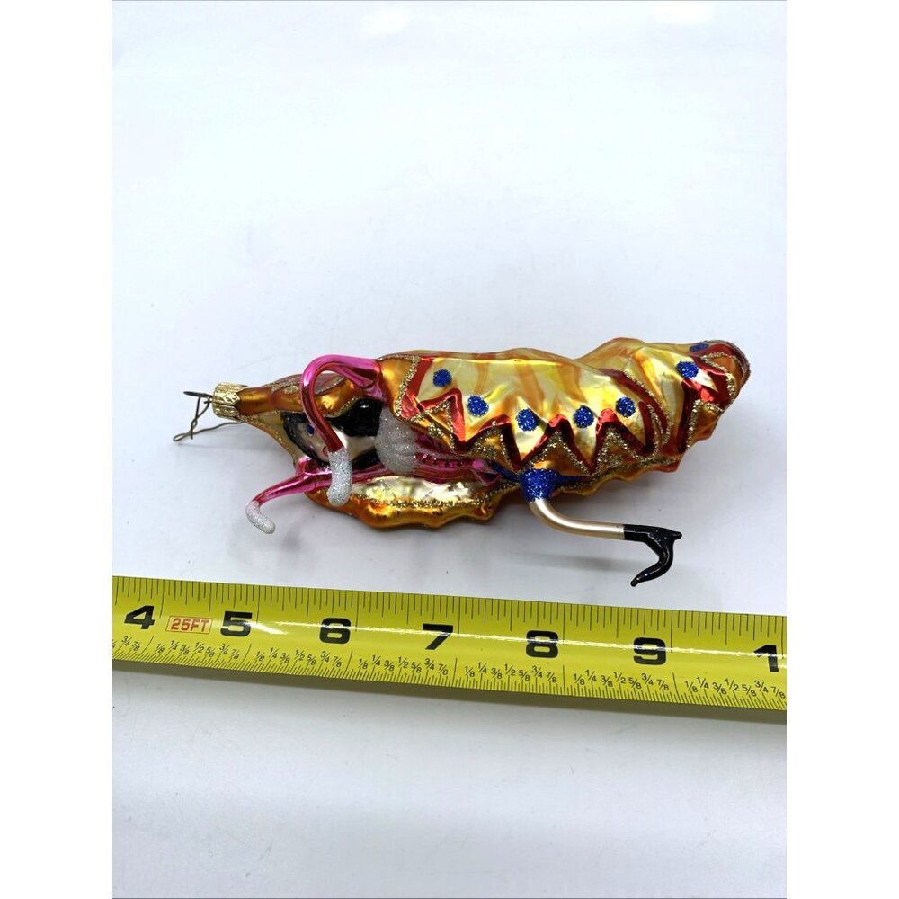 Vintage Whitehurst 6" Art Glass Butterfly Lady Dancer Cocoon Ornament Handblown - Picture 12 of 13